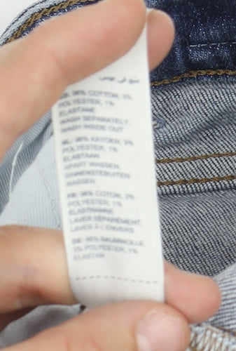 Fat Face Women's Blue Wide-Leg Jeans Size 12L