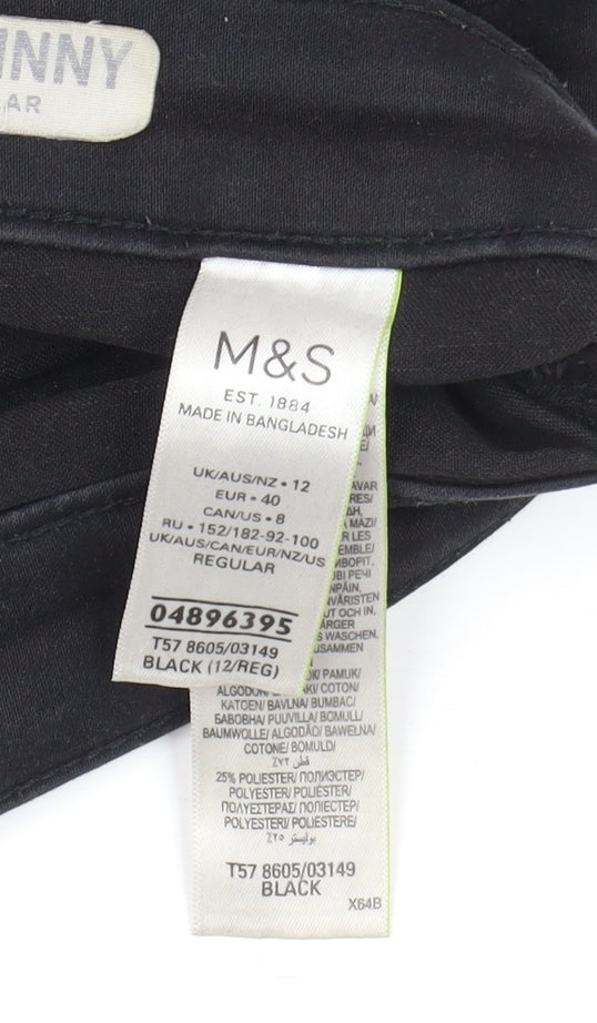 Marks & Spencer Women's Black Skinny Jeans Size 12