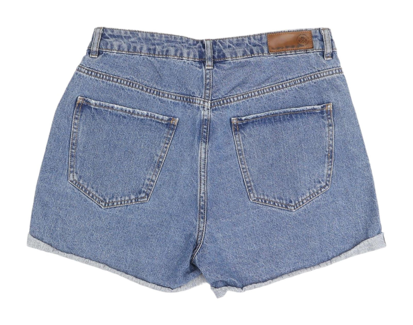 Vero Moda Women's Blue Denim Mom Shorts, Size L