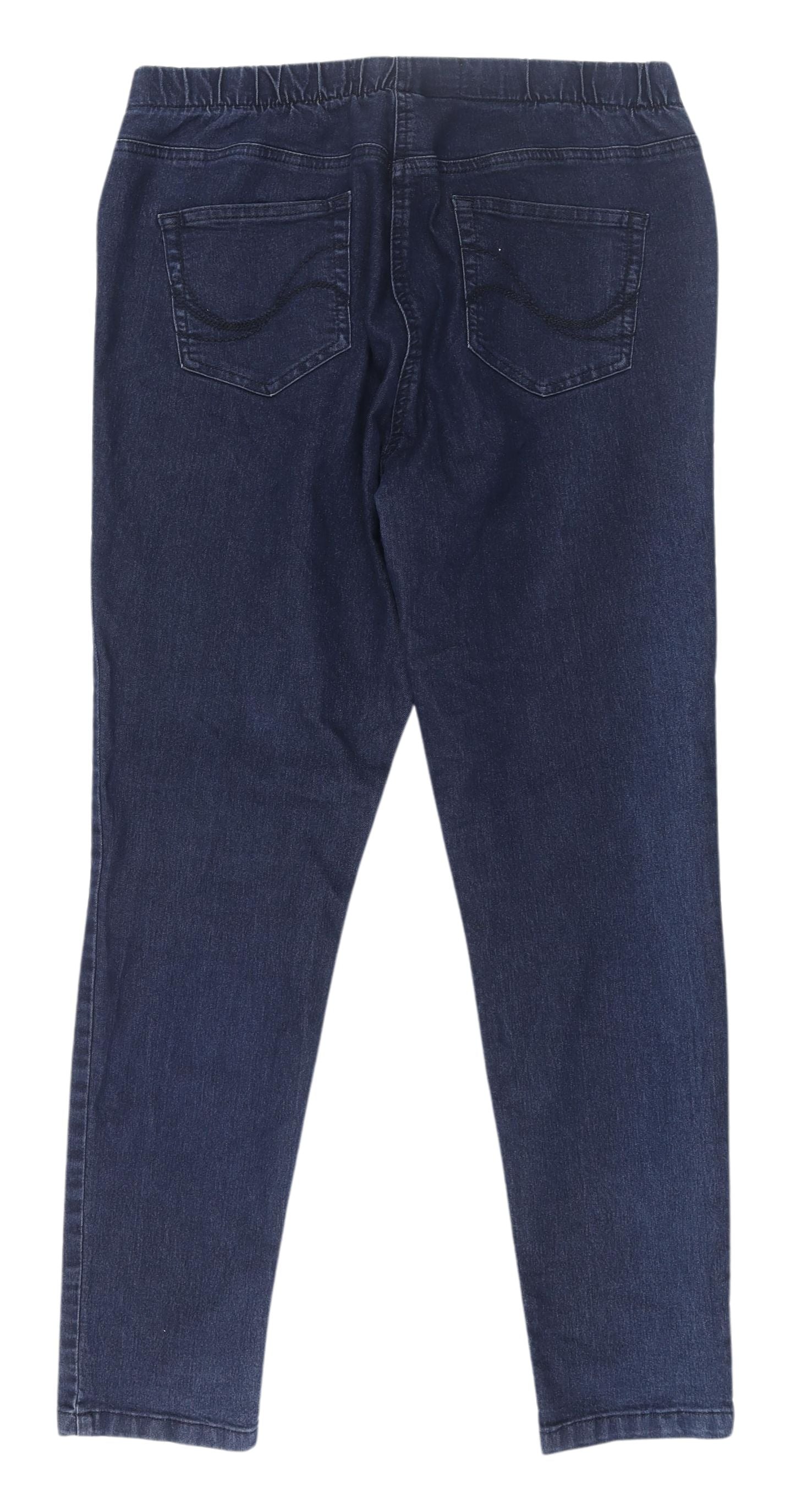 Tu Women's Blue Jegging Size 16 Denim Elastic Waist