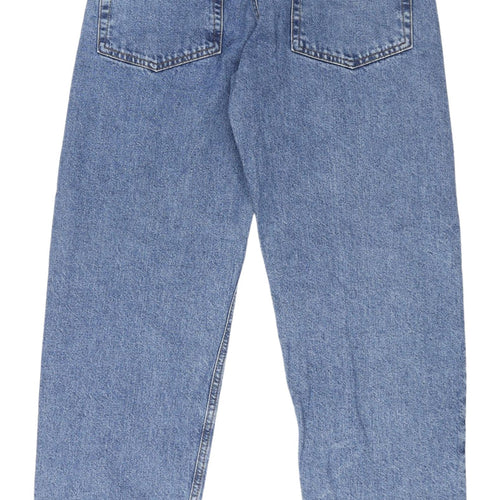 Collusion Blue Straight Jeans Unisex Size 28 Regular Fit