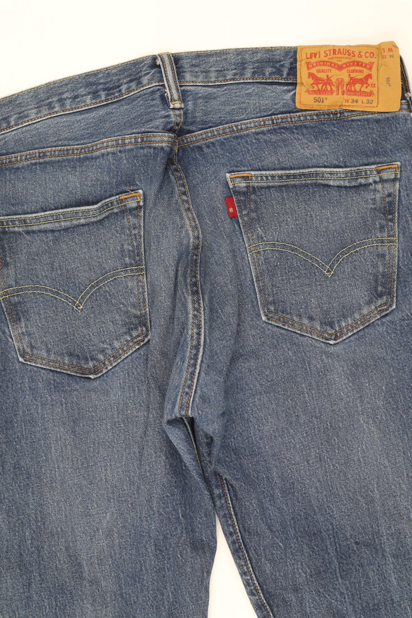 Levi's Men's Blue Straight Jeans Size L