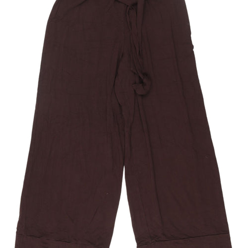 ASOS Womens Brown Paperbag Trousers Size 10