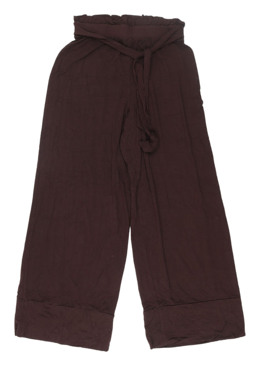 ASOS Womens Brown Paperbag Trousers Size 10