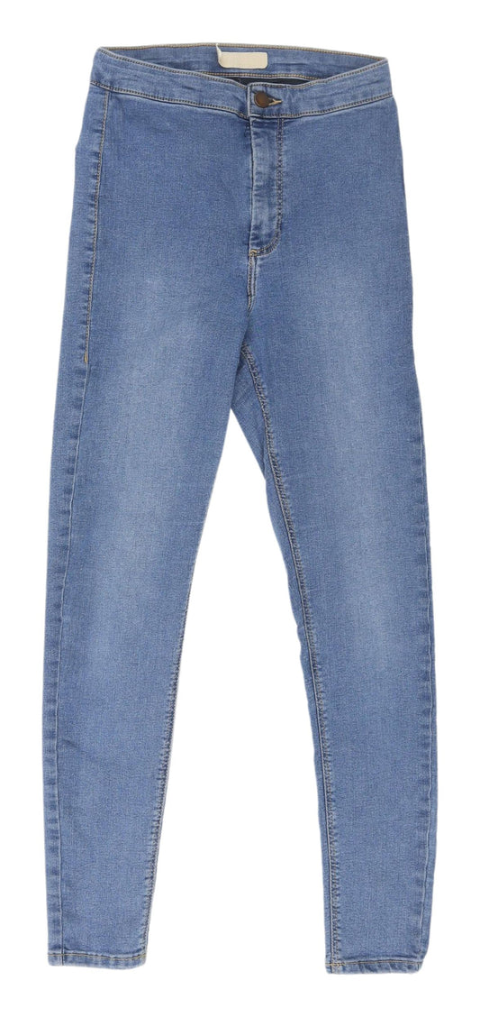 Topshop Women's Blue Slim Jegging, Size 12