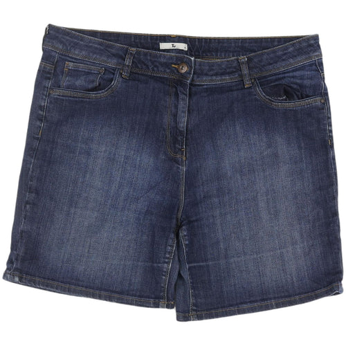Tu Women's Blue Denim Chino Shorts Size 18
