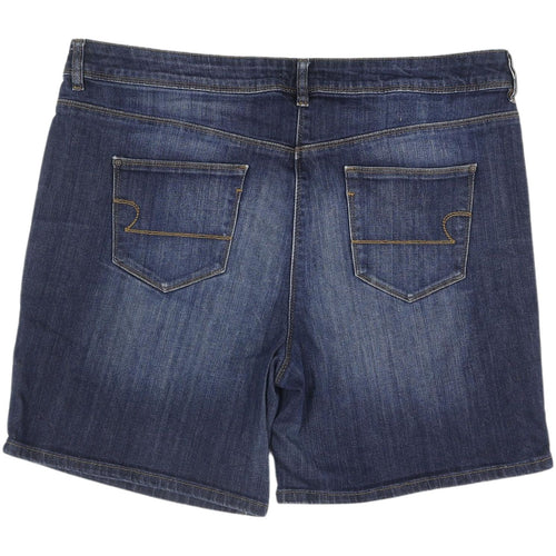 Tu Women's Blue Denim Chino Shorts Size 18