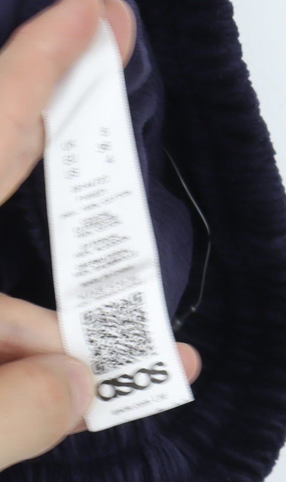 ASOS Women's Black Cargo Trousers S Corduroy