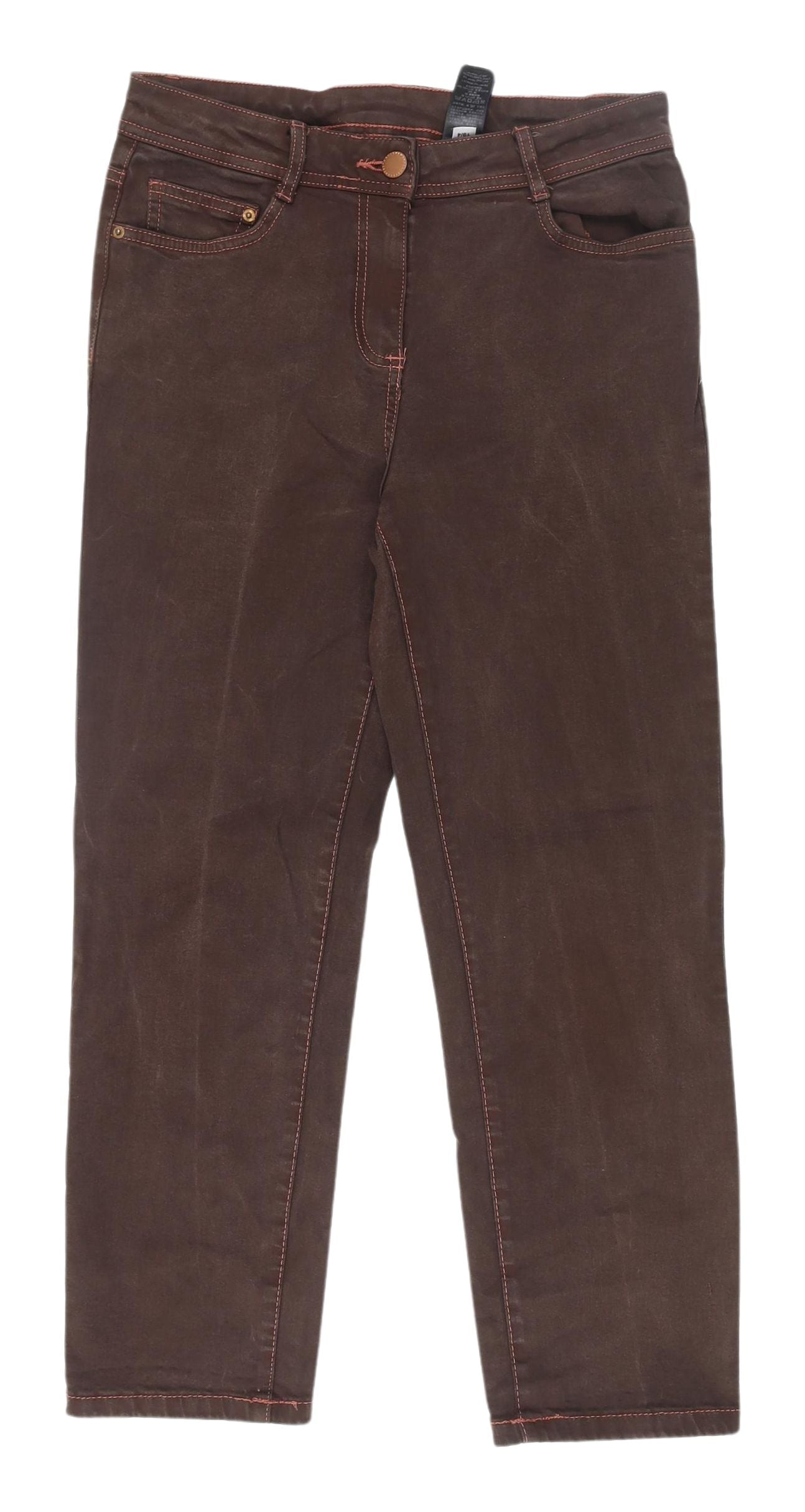 Next Women's Brown Straight Jeans Size 10