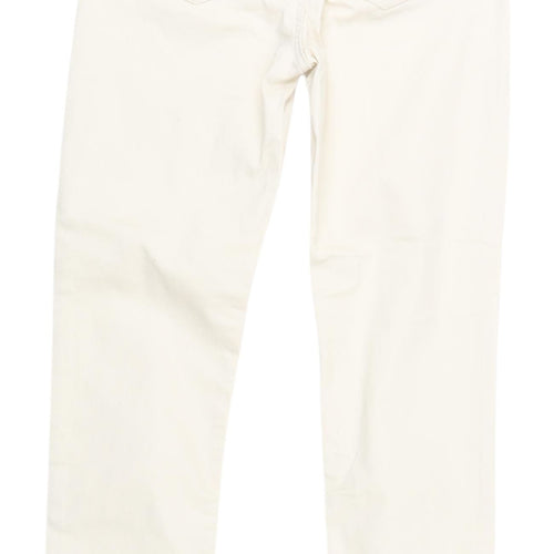 Dunnes Stores Women's Ivory Straight Jeans Size 8
