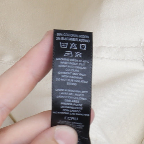 Dunnes Stores Women's Ivory Straight Jeans Size 8