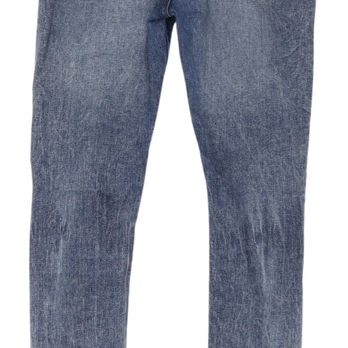 Topshop Women's Blue Skinny Jeans, Size 32