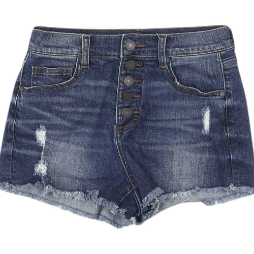 Refuge Women's Blue Denim Cut-Off Shorts Size 4