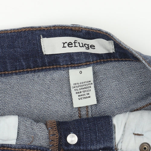 Refuge Women's Blue Denim Cut-Off Shorts Size 4