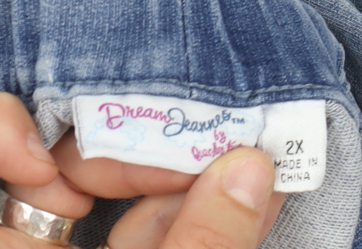 Quacker Factory Blue Cropped Jeans 2XL Women's Casual