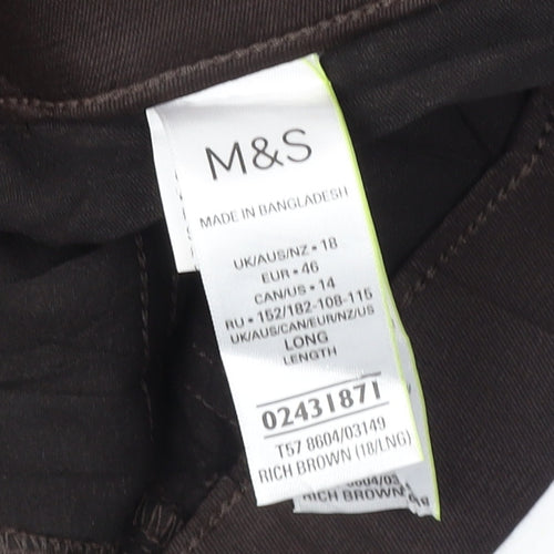 Marks and Spencer Women's Brown Jeans Size 18