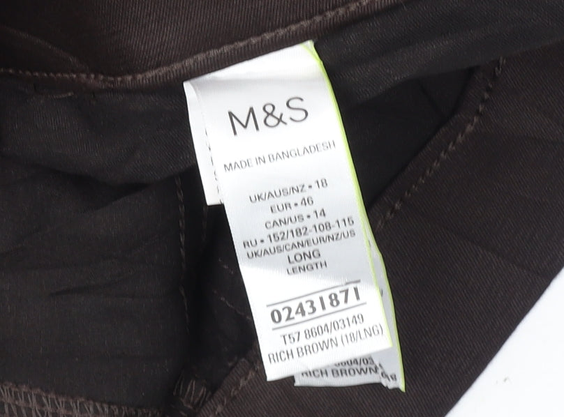 Marks and Spencer Women's Brown Jeans Size 18