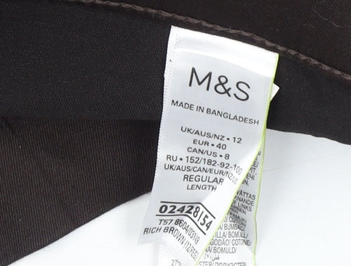 Marks and Spencer Brown Skinny Jeans - Size 12