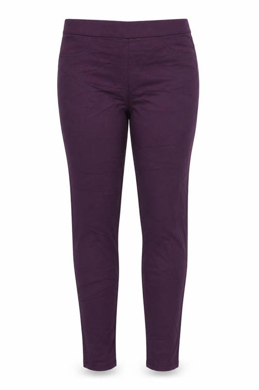 Front view of Marks & Spencer Purple Jeggings for Women, size 10