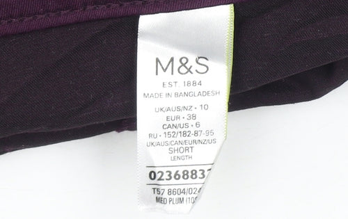 Marks and Spencer Purple Jeggings for Women Size 10