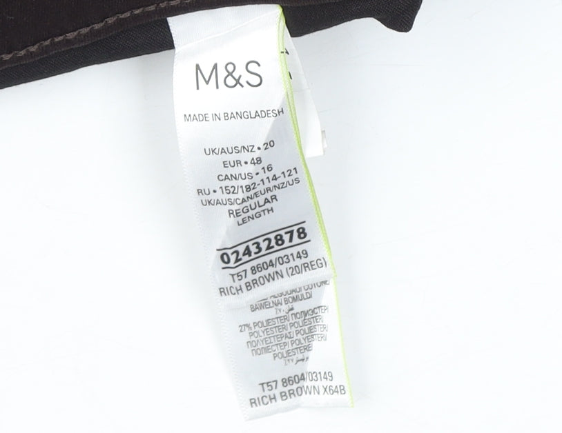 Marks and Spencer Women's Brown Jeans Size 20