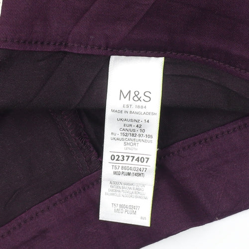 Marks and Spencer Women's Purple Jeggings, Size 14