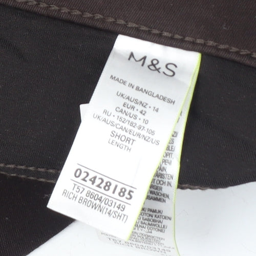 Marks and Spencer Brown Skinny Jeans Women Size 14