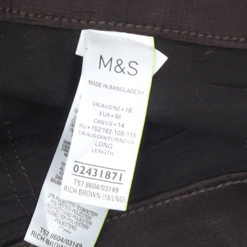 Marks and Spencer Women's Brown Jegging - Size 18