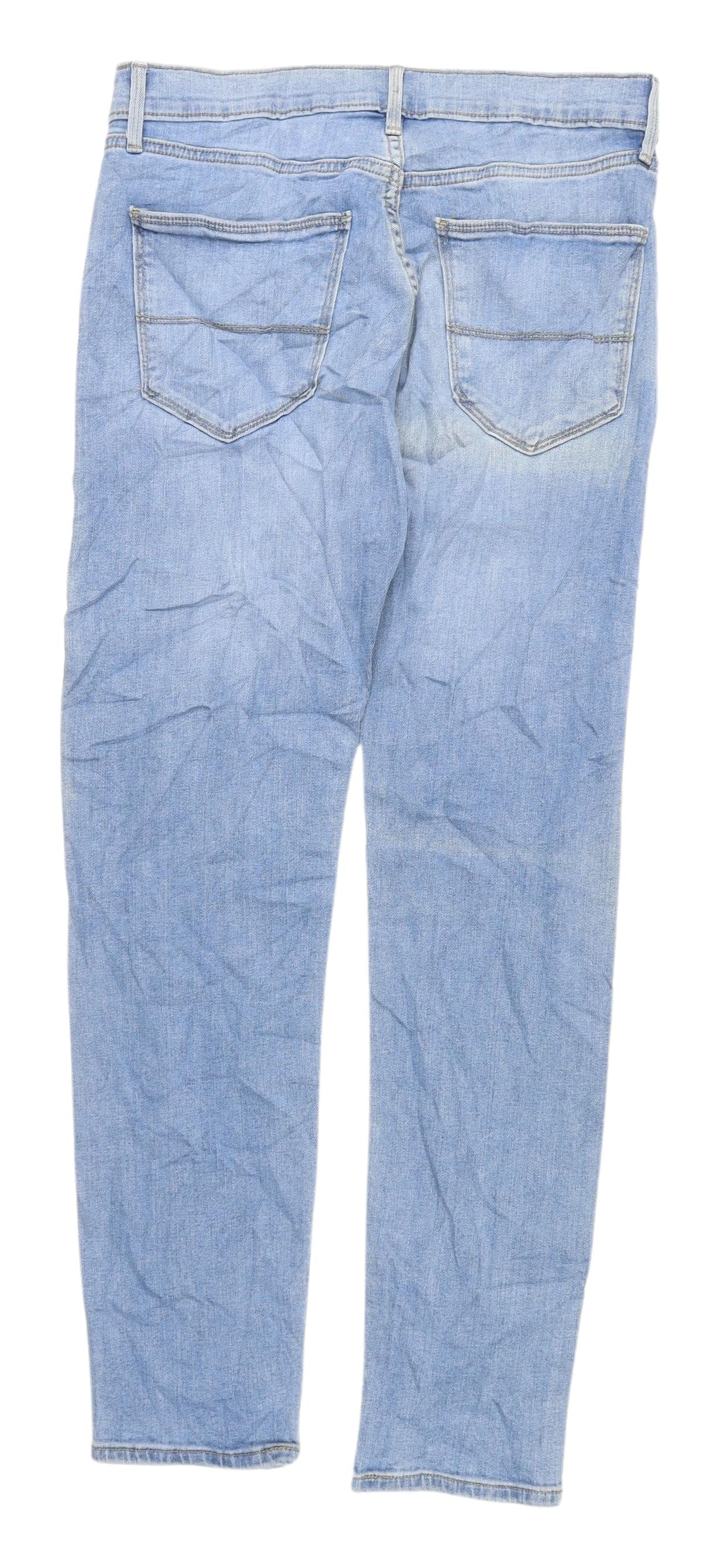Marks and Spencer Men's Blue Skinny Jeans, 30 Waist