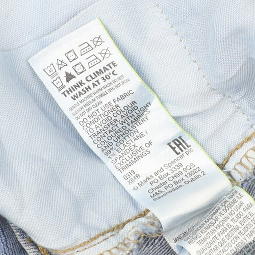 Marks and Spencer Men's Blue Skinny Jeans, 30 Waist