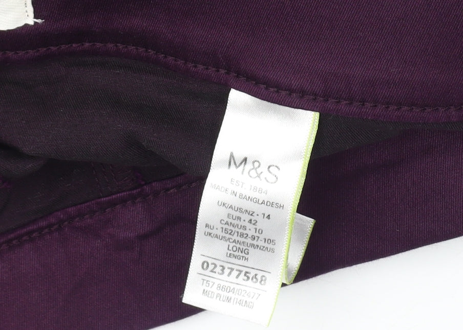 Marks and Spencer Women’s Purple Jegging Size 14