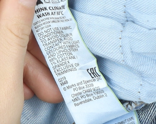 Marks and Spencer Men's Blue Straight Jeans L