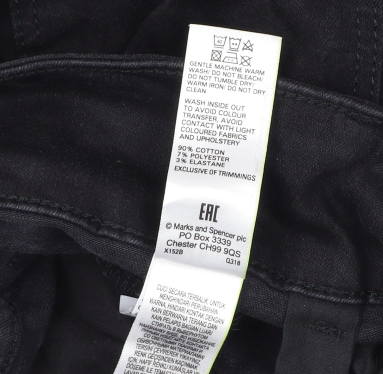 Marks and Spencer Women’s Black Regular Jeans UK 8