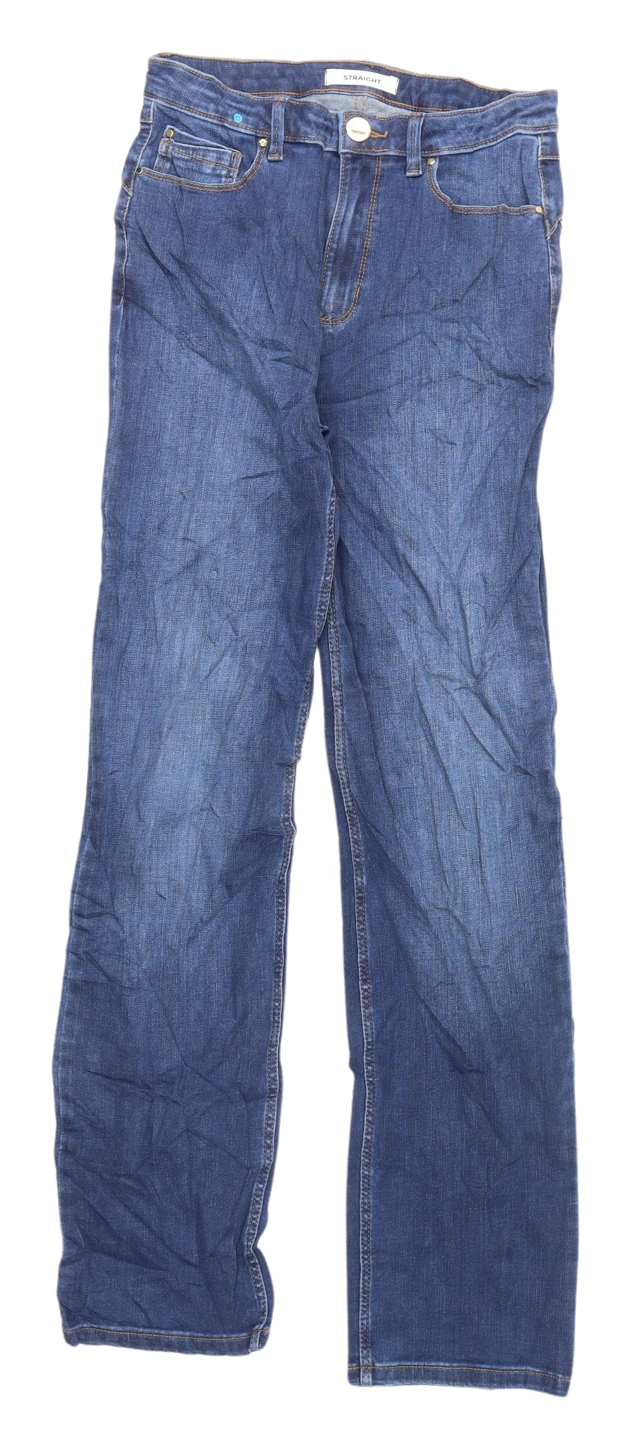 Marks and Spencer Women's Blue Straight Jeans Size 8