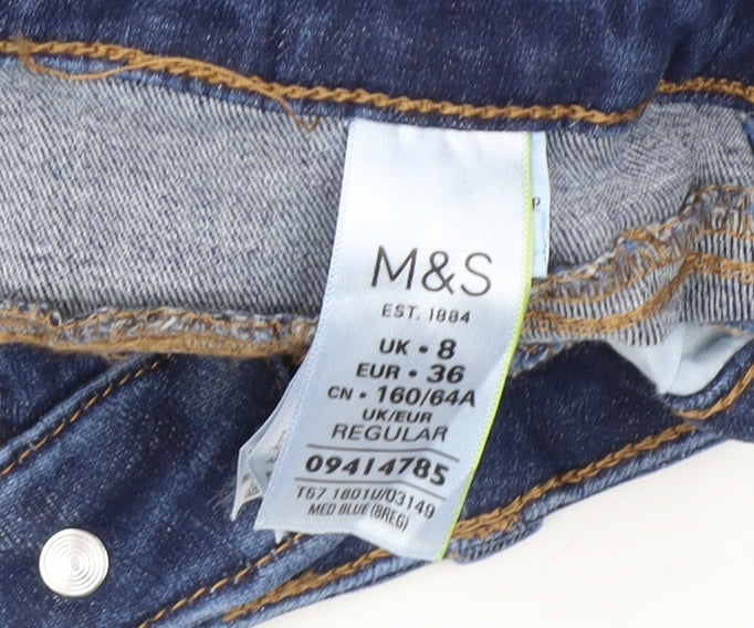Marks and Spencer Women's Blue Straight Jeans Size 8
