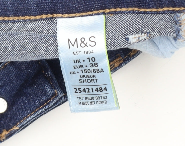 Marks and Spencer Women's Blue Straight Jeans Size 10