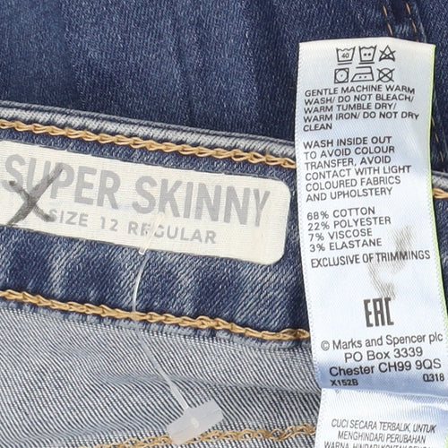 Marks & Spencer Super Skinny Blue Jegging UK 12