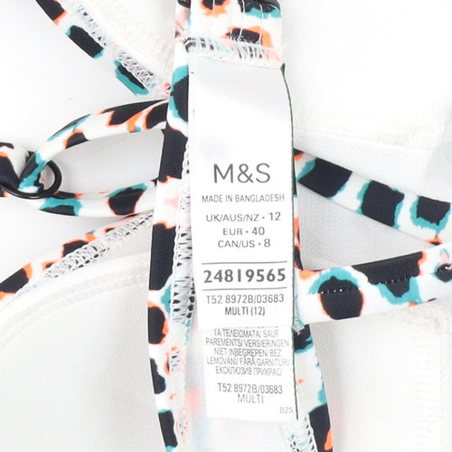 Marks and Spencer Women's Multicoloured Animal Print Bralette Top
