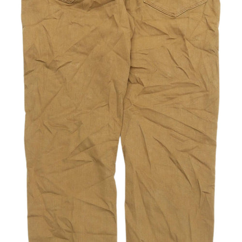Marks and Spencer Men's Brown Tapered Jeans, Size 32