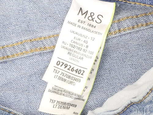 Marks and Spencer Women Blue Straight Jeans Size 12