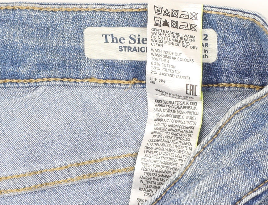 Marks and Spencer Women Blue Straight Jeans Size 12