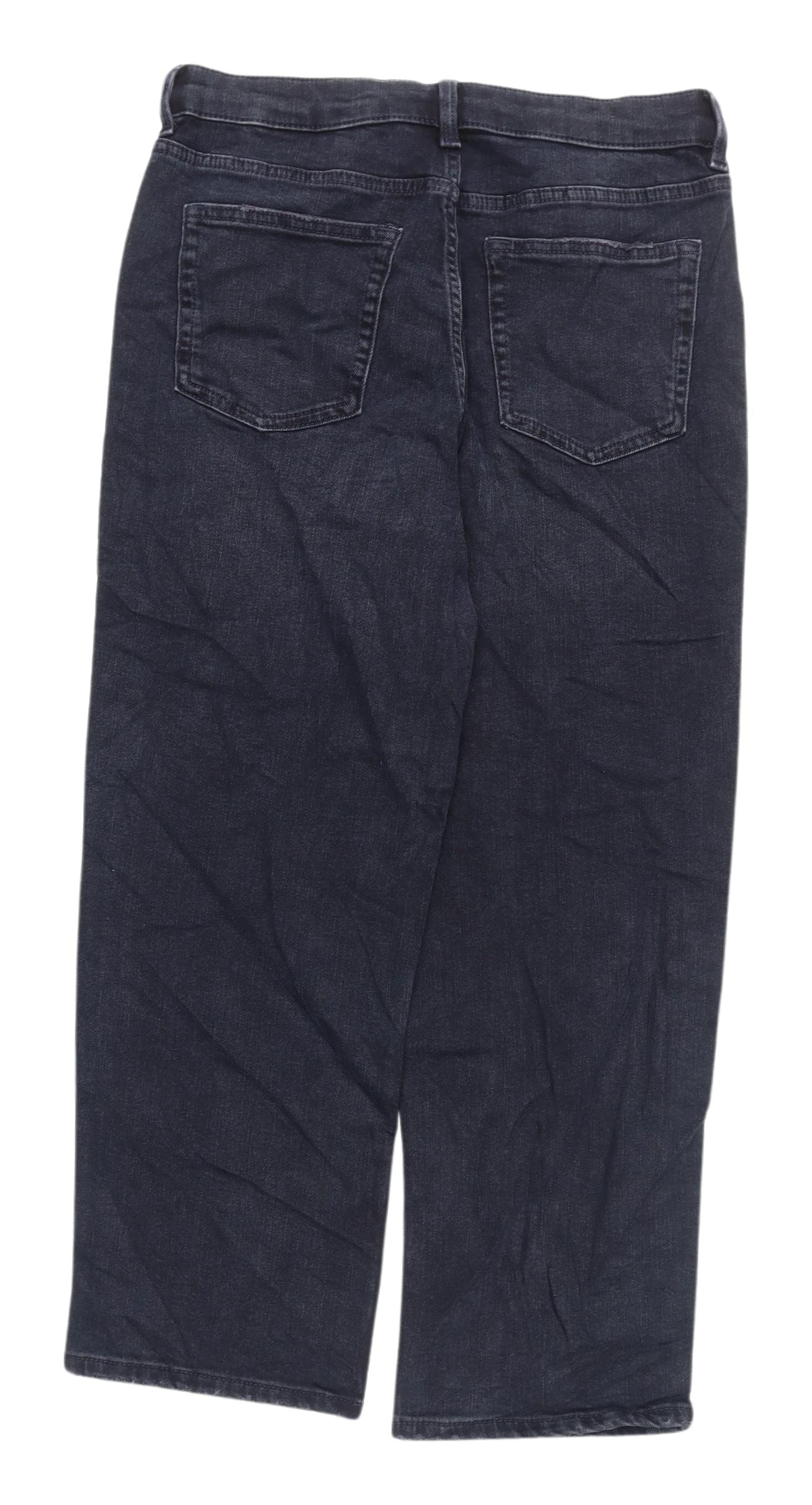 Marks and Spencer Women's Blue Straight Jeans - Size 10