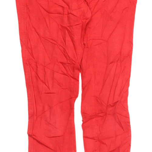 Next Women’s Red Jeans Size 8 with Button Closure
