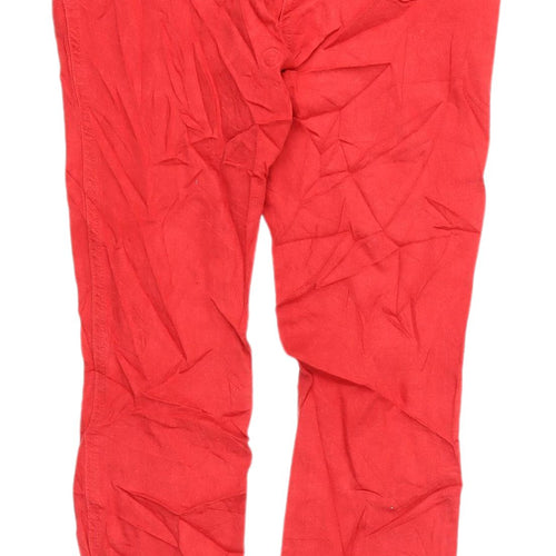 Next Women’s Red Jeans Size 8 with Button Closure