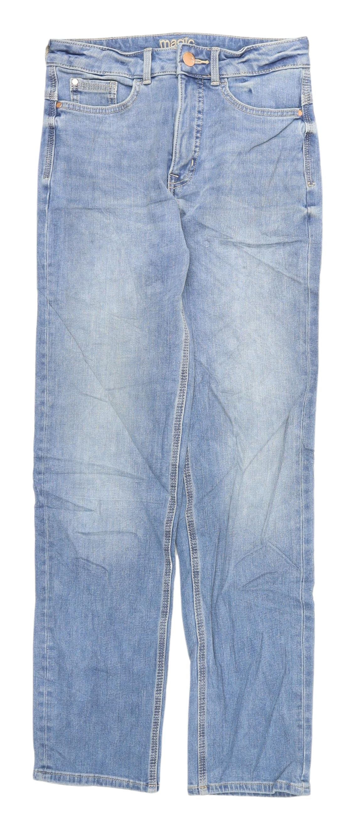 Marks & Spencer Women's Blue Straight Jeans Size 8