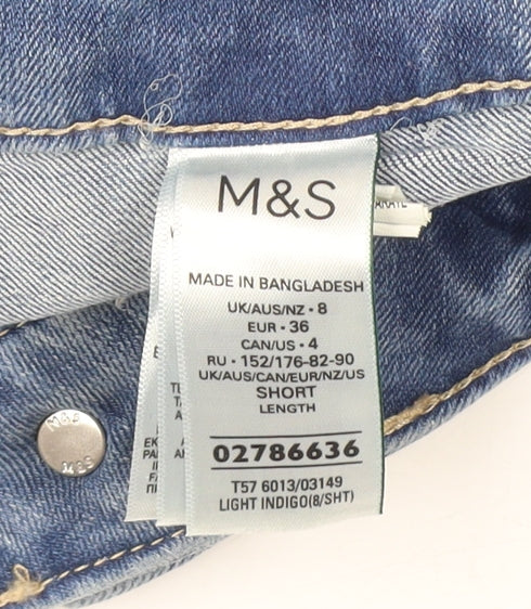 Marks & Spencer Women's Blue Straight Jeans Size 8