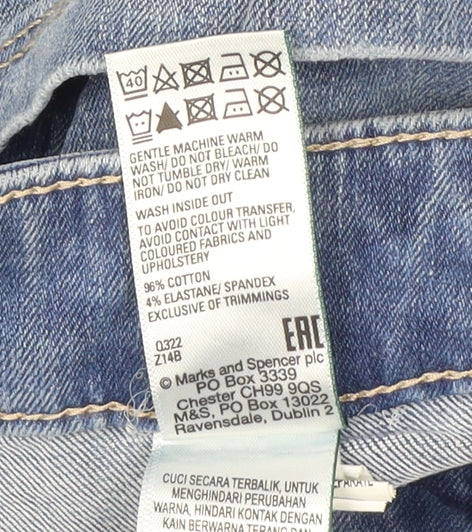 Marks & Spencer Women's Blue Straight Jeans Size 8