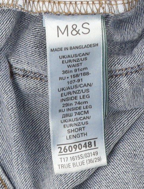 Marks and Spencer Men's Blue Slim Jeans 36