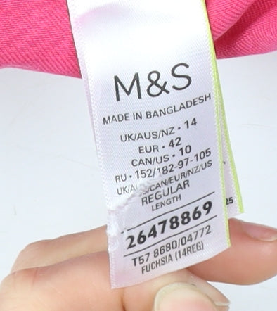Marks and Spencer Women's Pink Skinny Jeans Size 14
