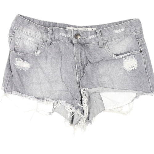 Denim Co. Women's Cut-Off Grey Denim Shorts Size 10
